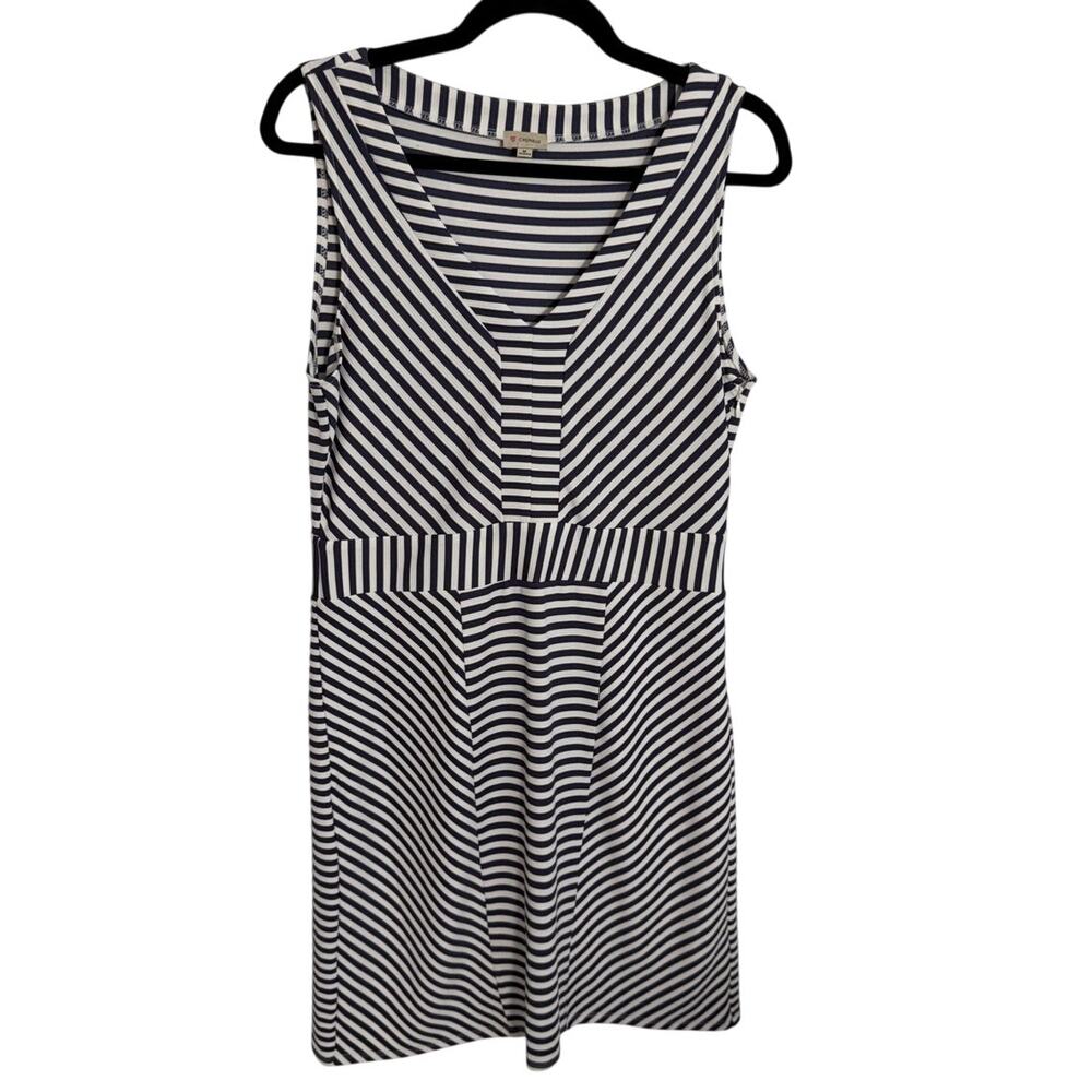 Cremieux Striped Knee Length Dress size medium